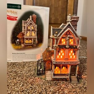 Department 56 Mordecai Mould Undertaker Dickens All Hallows Eve Halloween House